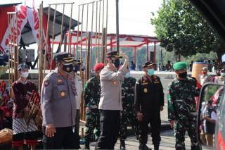 Kapolres Ciamis Hadiri HUT Tagana ke-17 Bersama Mentri Sosial dan Direktur Linjamos