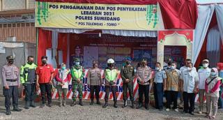 Ops Ketupat Lodaya 2021, Polres Sumedang Bersama Forkopimda Cek Pos Penyekatan Secara Serentak
