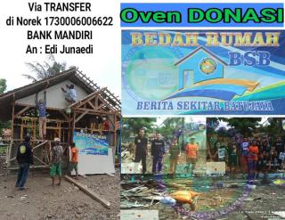 BSB Oven Donasi Bedah Rumah Warga di Kecamatan Batujaya