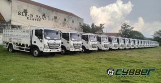 Kendaraan Truk KDKMP Mulai Berdatangan Di Wilayah Kodim 0723/Klaten
