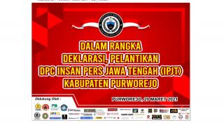 DPC IPJT Purworejo Akan Gelar Deklarasi