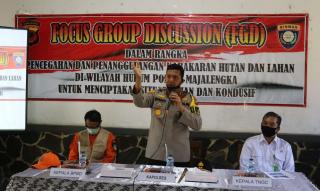 Polres Majalengka Gelar FGD Bahas Pencegahan Dan Penanggulangan Karhutla