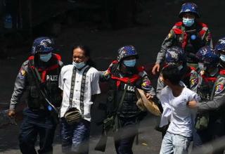 10 Demonstran Tewas Ditembak Aparat polisi Myanmar