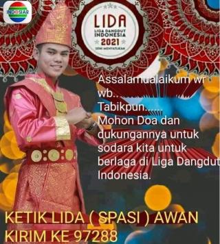 Irwansah, Putra Tanggamus Lolos Dalam Liga Dangdut Indosiar 2021