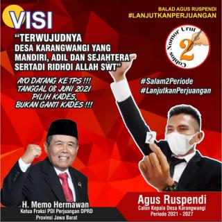  Agus Ruspendi Kembali Menangkan Pilkades Karangwangi