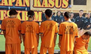 Para tersangka Pemerkosaan Bergilir Dibekuk Jajaran Polresta Cirebon