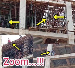 Pekerjaan Pembangunan RS Hastien di Desa Rengasdengklok Utara Abaikan Safety