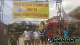 Waspada Corona, Warga Griya Jagabaya Indah Terapkan Protokol Kesehatan Bagi Warga Yang Masuk Komplek