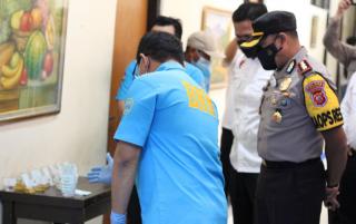 18 Anggota Ormas Pemuda Pancasila Dites Urin Sat Narkoba Polres Sumedang dan BNN