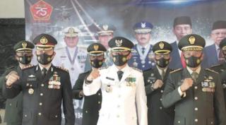 Kapolreta Bogor Kota Silaturahmi Ke Makorem 061/SK Dalam Rangka HUT TNI ke 75