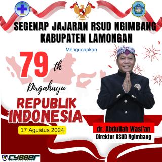 Direktur RSUD Ngimbang Beserta Jajarannya Mengucapkan Dirgahayu Kemerdekaan Republik Indonesia Yang Ke-79