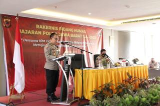 Rakernis Bid Humas Polda Jabar Tahun 2020, Guna Meningkatkan  Kemajuan Organisasi Melalui Humas Polri Yang Terpercaya, Obyektif dan Partisipatif 