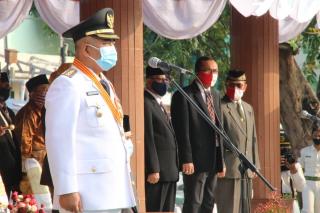 Upacara Peringatan Kemerdekaan RI Ke-75 Terlaksana di Alun-Alun Kota Bekasi