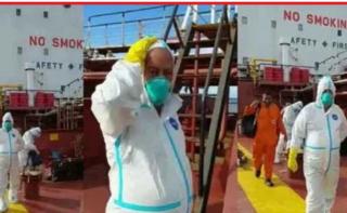 ABK Kapal M.T. ARK Progress Berbendera India Positif Corona, Kapolres Dumai Turunkan Satgas Covid 19