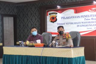 Tim Puslitbang Polri Lakukan Penelitian di Polres Garut Polda Jabar