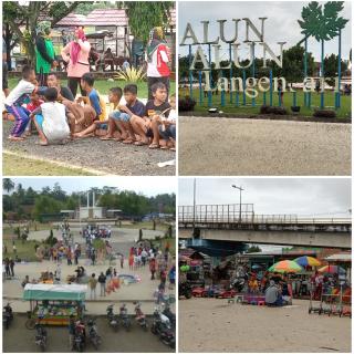 Ramainya Para Pengunjung di Alun-Alun Langensari Kota Banjar,Hendaknya Mendapat Perhatian dan Himbauan dari Petugas Kesehatan.