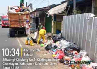 DLH Kabupaten Sukabumi Bergerak Cepat, Sampah di Jalan Cijalingan Langsung Diangkut