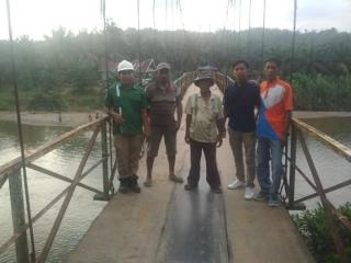 Masyarakat Desa Kualah Beringin Bersyukur Atas Perbaikan Jembatan Rambin
