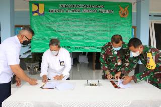 Danlanud Sulaiman Tanda Tangani Berita Acara BMN Dengan BBWS Citarum