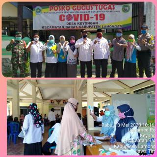 Desa Keyongan Terapkan Physical Distancing Saat Penerimaan BST
