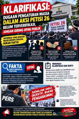 Klarifikasi Petisi 26: Dugaan Pengaturan Massa dan Pembagian Uang Belum Terverifikasi, Jangan Giring Opini Publik