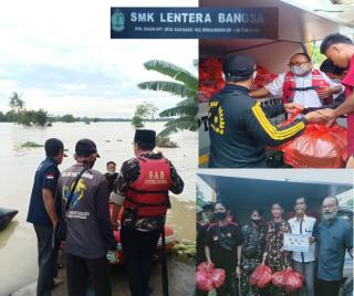 Selain Berbagi SMK Lentera Bangsa Terjunkan Tim SAR Pelajar Untuk Evakuasi
