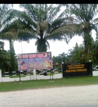 Pintu Utama Masuk Polsek Pinggir Tertutup Berbulan-bulan, Ini Jawaban Kapolres Bengkalis