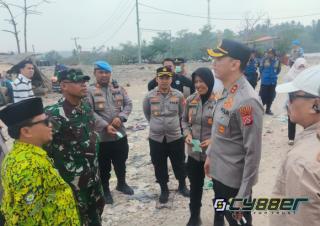 Kapolsek Cilegon Dampingi Kapolres Tinjau TPSA Bagendung, Perkuat Mitigasi Cegah Kebakaran