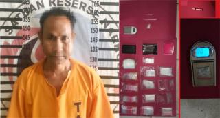 Gerebek Gubuk di Menggala, Polisi Tangkap Bandar Narkotika, Sita Belasan Bungkus Plastik Klip