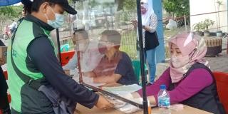 Ratusan OJOL di Kota Cilegon, Mendapatkan Bantuan Stimulus dari Dinas Perhubungan Kota Cilegon