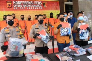 Polres Karawang Polda Jabar Ungkap 10 Kasus Kejahatan terhadap Anak