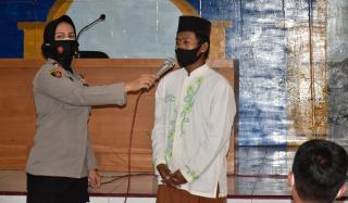 Silaturahmi Bersama Walikota ke Ponpes Miftahul Ihsan, Kapolres Banjar Imbau Prokes