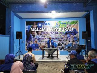 PAN Klaten Tak Mau Terus Terpuruk, HUT ke-28 Jadi Momentum Bangkit Rebut Kursi di Lima Dapil