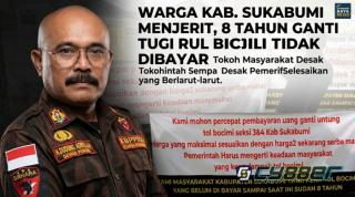 Pemda Kabupaten Sukabumi Dinilaii Kurang Peduli Terkait 700 Warga Terdampak Proyek Tol Bocimi  