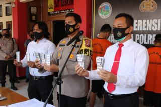 Dalam Sebulan Sat Reserse Narkoba Polres Majalengka Polda Jabar  Berhasil Ungkap Empat Kasus Narkoba