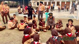 Kapolsek Cilegon Hadir di Persami, Ajak Pramuka Jauhi Bullying