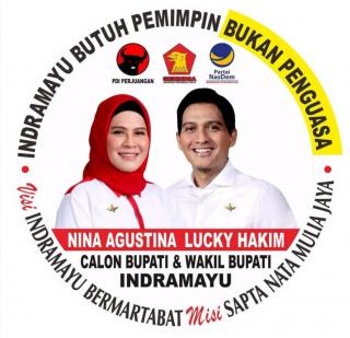 Pasangan Cabup No 4. Nina-Luky Gelar Deklarasi Menang Pilkada Indramayu
