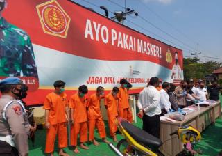 Polresta Cirebon Ungkap 5 Kasus Tindak Pidana, 11 Tersangka Diamankan