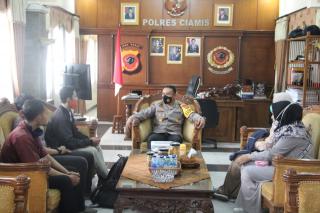Kapolres Ciamis Silaturahmi Dengan Mahasiswa Ungal Ciamis