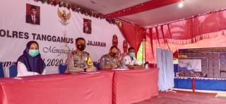 Kasat Lantas Cek Pospam OPS Lilin Krakatau 2020 di Kota Agung