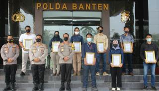 Ratusan Media Massa dari Berbagai Daerah, Mendapat Penghargaan dari Polda Banten
