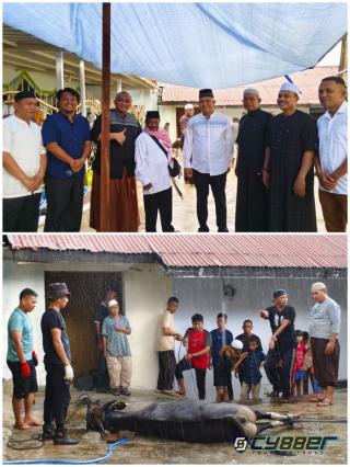 Di Tengah Hujan, Polresta Ambon Tebar Semangat Kurban dan Kepedulian Sosial