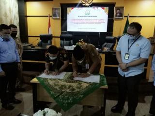 Dinas PUPR Kuansing Teken MoU dengan Kejari Kuansing