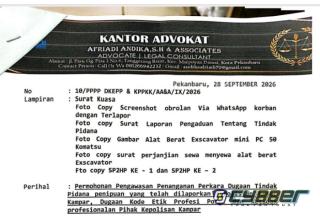 Surati Kapolri, Kompolnas, Ombudsman RI, Itwasum Polri, Bareskrim Polri, Irwasda dan Kapolda Riau “Polres Kampar Minta Diawasi?”