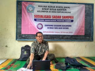 Kuliah Kerja Nyata STIKIP Situs Banten Adakan Sosialisasi Sadar Sampah 