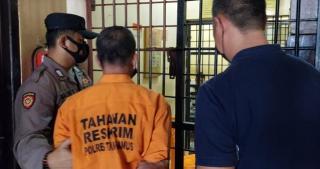 Polres Tanggamus Jebloskan Seorang Oknum Mantan Pejabat Kepala Pekon ke Sel Tahanan