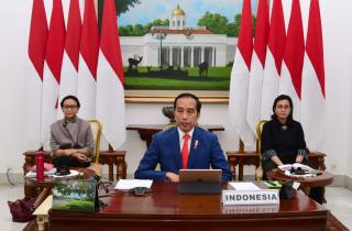 Presiden Jokowi Ikuti KTT LB G20 dari Istana Bogor