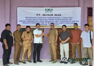 CSR PT Musim Mas Hadirkan Tiga Ruang Kelas Baru untuk TK di Desa Pesaguan