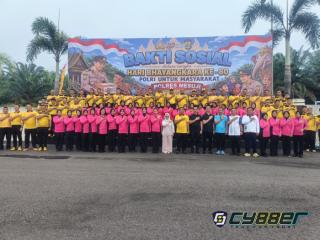 Polres Mesuji Menggelar Olahraga Bersama Forkopimda dan Pelepasan 500 Paket Sembako Bantuan Sosial Untuk Masyarakat