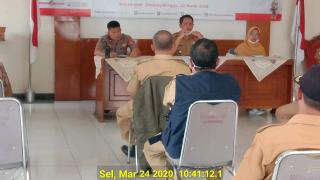 Rapat Koordinasi Kecamatan Cimaung, Dalam Memutus Mata Rantai Penyebaran Virus Covid-19